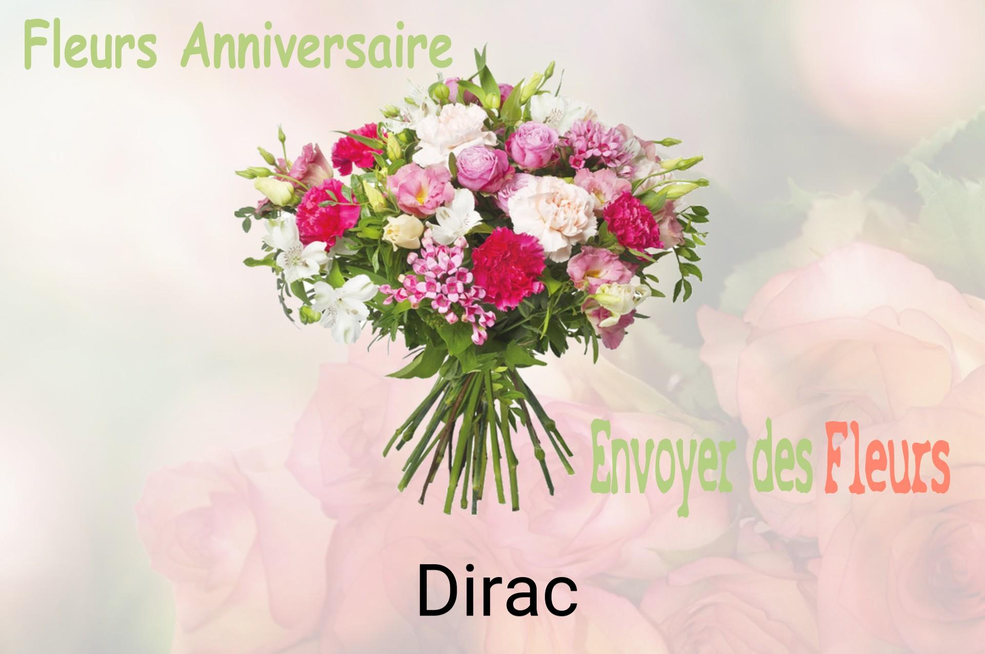 Bouquet de fleurs d’anniversaire livré à Dirac